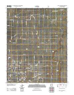 Molly Ann Draw 2012 topographic map thumbnail