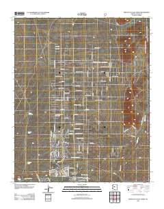 Prescott Valley North 2012 topographic map thumbnail