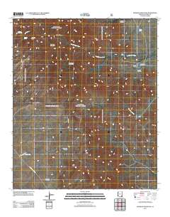 Muskhog Mountain 2011 topographic map thumbnail