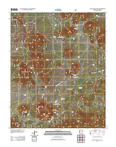White Horse Hills 2011 topographic map thumbnail