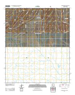 Campini Mesa 2012 topographic map thumbnail