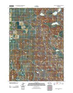 Krause Lake West 2011 topographic map thumbnail