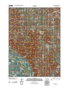 Burwell SE 2011 topographic map thumbnail