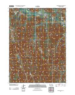 Broken Bow SE 2011 topographic map thumbnail