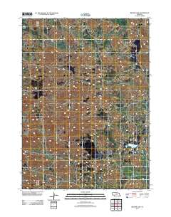 Bruner Lake 2011 topographic map thumbnail