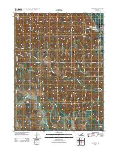 Cotesfield 2011 topographic map thumbnail