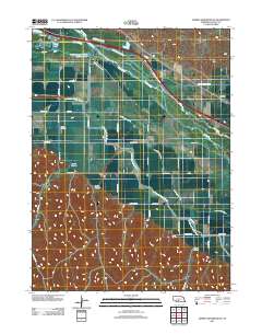 Jeffrey Reservoir NE 2011 topographic map thumbnail