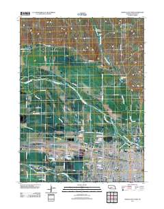 North Platte West 2011 topographic map thumbnail