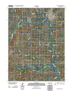 Pawnee City 2011 topographic map thumbnail