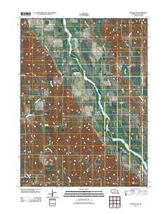 Ravenna NW 2011 topographic map thumbnail