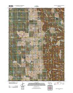 Camp Hayes Lake NE 2011 topographic map thumbnail
