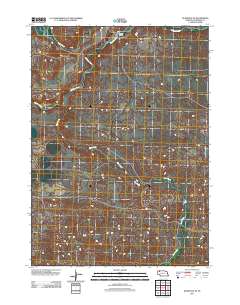 Rushville SE 2011 topographic map thumbnail