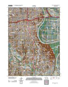 Omaha South 2011 topographic map thumbnail