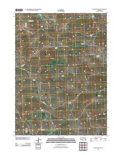 Bourquim Hill 2011 topographic map thumbnail