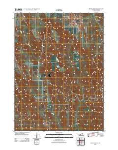 Broken Bow SW 2011 topographic map thumbnail