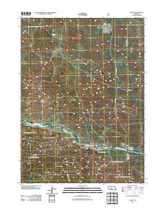 Halsey 2011 topographic map thumbnail