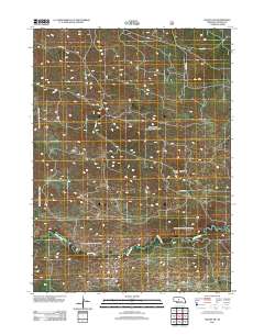 Halsey SW 2011 topographic map thumbnail