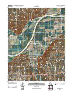 Missouri City 2012 topographic map thumbnail