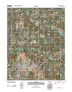 Webb City 2011 topographic map thumbnail