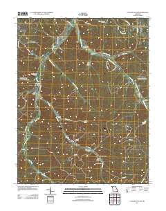 Cyclone Hollow 2012 topographic map thumbnail
