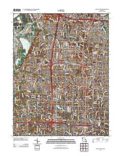 Creve Coeur 2012 topographic map thumbnail