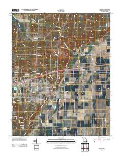 Dexter 2012 topographic map thumbnail