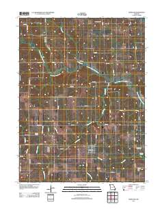 Hurdland 2012 topographic map thumbnail