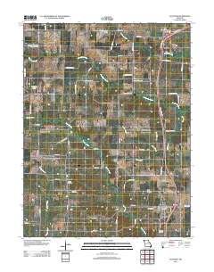 Auxvasse 2012 topographic map thumbnail
