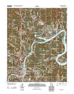 Branson 2012 topographic map thumbnail