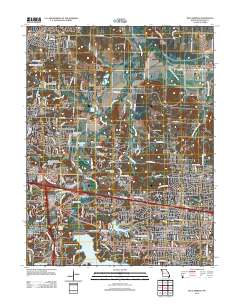 Blue Springs 2012 topographic map thumbnail