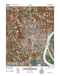 Cape Girardeau 2012 topographic map thumbnail