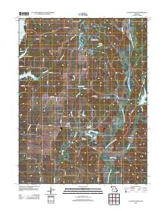 College Mound 2012 topographic map thumbnail