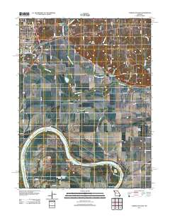 Carrollton East 2012 topographic map thumbnail
