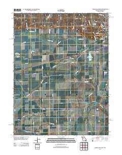 Carrollton West 2012 topographic map thumbnail