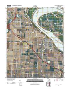 Caruthersville 2012 topographic map thumbnail