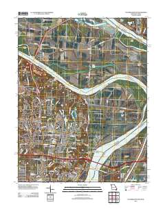 Columbia Bottom 2012 topographic map thumbnail