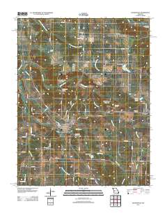 Humansville 2011 topographic map thumbnail