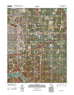 Joplin East 2011 topographic map thumbnail