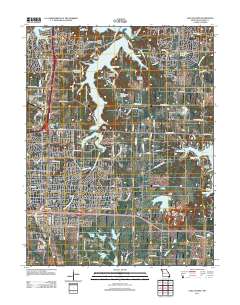 Lake Jacomo 2011 topographic map thumbnail