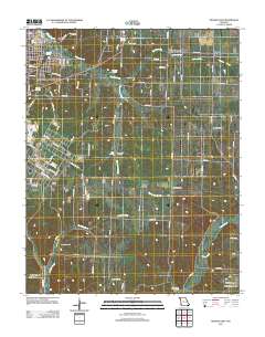 Neosho East 2012 topographic map thumbnail