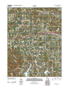 Wright City 2012 topographic map thumbnail