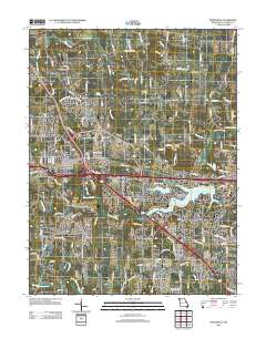 Wentzville 2012 topographic map thumbnail