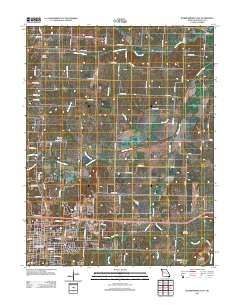 Warrensburg East 2011 topographic map thumbnail