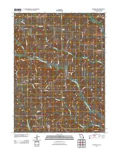 Downing NW 2012 topographic map thumbnail