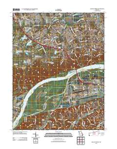 Weldon Spring 2012 topographic map thumbnail
