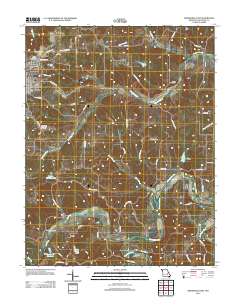 Owensville East 2012 topographic map thumbnail