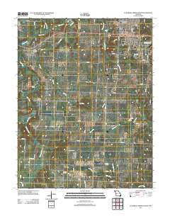 El Dorado Springs South 2011 topographic map thumbnail