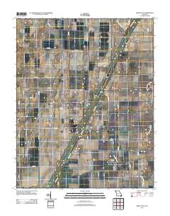 Bragg City 2012 topographic map thumbnail
