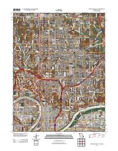 North Kansas City 2012 topographic map thumbnail