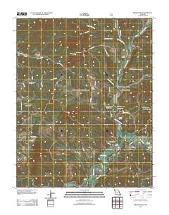 Bradleyville 2012 topographic map thumbnail